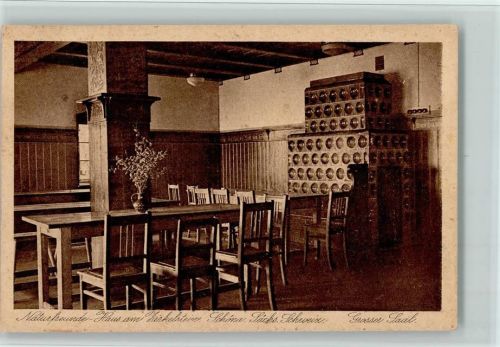 Schöna am Zirkelstein - Innenansicht, großer Saal, Verlag Ortsgruppe Dresden Nr. 11, AK