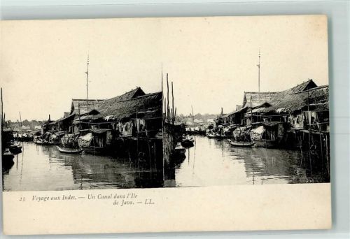 Jakarta Hafen Kanal Hütten