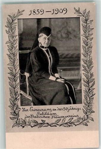 1859-1909 50jährige Jubiläum des Badischen Frauenvereins Großherzogin Luise Zeichnung Hans Thoma, Hans Adel Baden