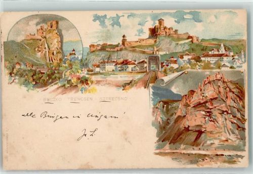 Trencin 1898 Beczko Sztrecsno Burg
