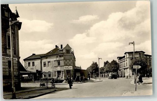 16225 O1303 Finow Heegermühle Foto AK Am Stern Gasthaus Sportlerheim Kreissparkasse Eberswalde