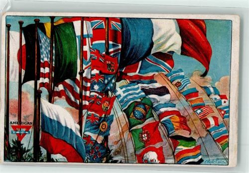 American Y.M.C.A. Fahnen aller Nationen