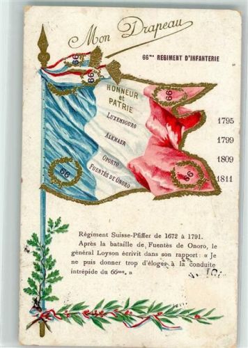 1907 Mon Drapeau 66. Regiment d`Infanterie