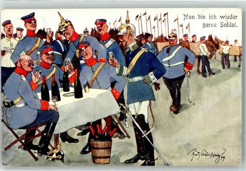 Humor Militär Verlag Brüder Kohn B.K.W.I 335-5 Schönpflug, F.