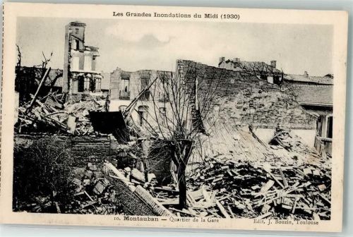 Montauban 1930 Hochwasser 1930 Quartier de la Gare