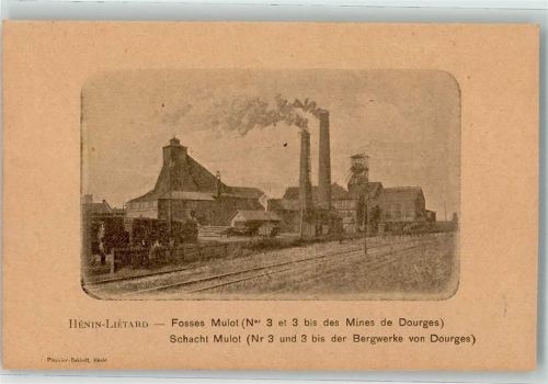 62110 Henin-Beaumont Foto AK Zeche Schacht Mulot