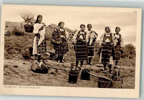 Bauernmädchen Tracht Ostpreußenhilfe Abt. Serbien 39. Reihe WK I