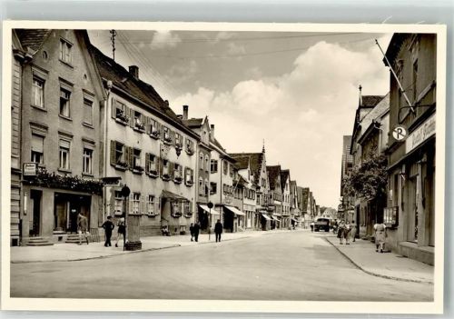 89584 W7930 Ehingen Donau Foto AK Obere Hauptstrasse