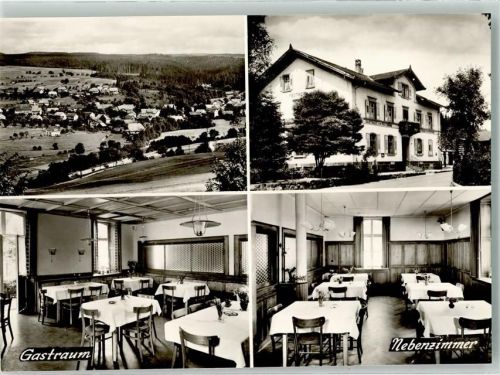 Ühlingen Gasthaus Pension zum Posthorn Gastraum Nebenzimmer
