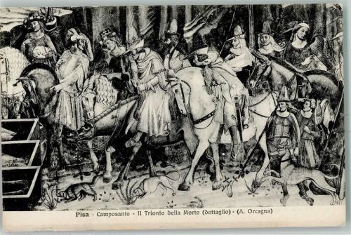 Pisa Composanro il Trionfo della Morte dettaglio A. Orcagna