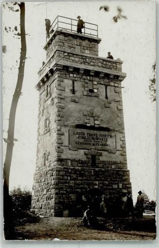 Altenberg 1909 Aussichtsturm Kaiser Franz Joseph Jubiläumswarte