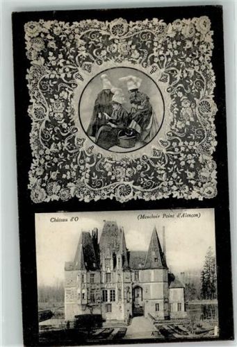 Mortree 1912 Spitzendecke Klöppeln Chateau d`O