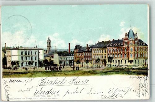 Werdau 1903 Schlossplatz