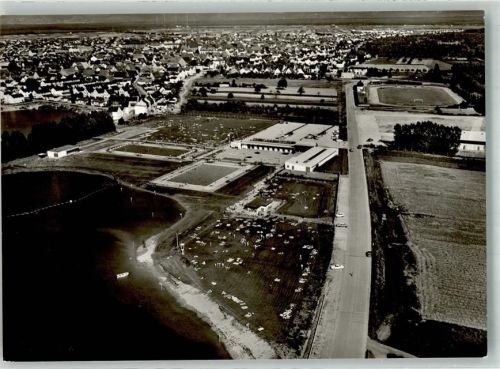 Lampertheim Fliegeraufnahme Sportplatz Sportzentrum Schwimmbad