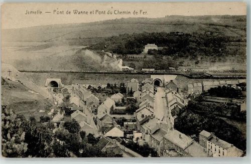 Jemelle 1918 - Pont de Wanne et Pont du Chemin de Fer Eisenbahn