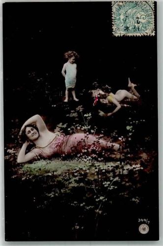 Frau Kinder No. 344/7 Oranotypie NPG 1906