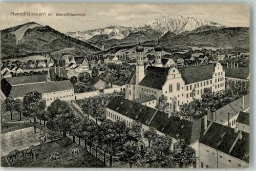 Benediktbeuern 1912 Kirche Kloster