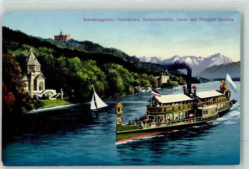 Berg Fahrgastschiff Bavaria Votivkirche Rottmannshöhe und Leoni