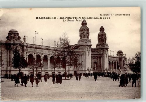 Marseille Architektur E. Bentz Exposition Coloniale 1922 Le Grand Palais