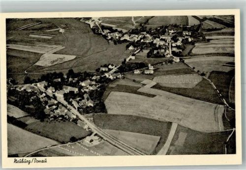 Neuburg 1949 Fliegeraufnahme Strähle