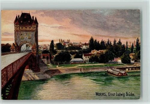 Worms Ernst-Ludwig-Brücke Wiedemann Serie Worms Nr.1951 C