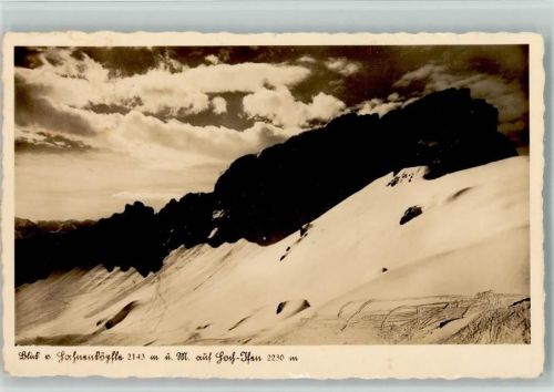 Hirschegg Berge im Winter Foto 1938 AK Hoch-Ifen