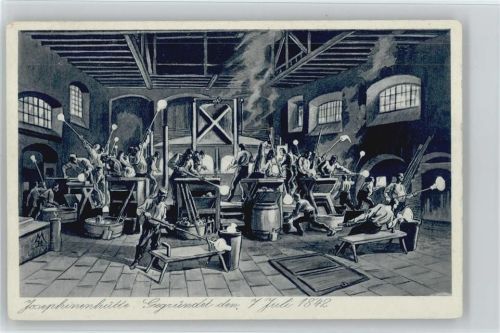 bei der Arbeit in der Josephinhütte - gegründet 1842 -