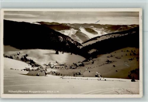Muggenbrunn Blick auf Muggenbrunn Winteraufnahme
