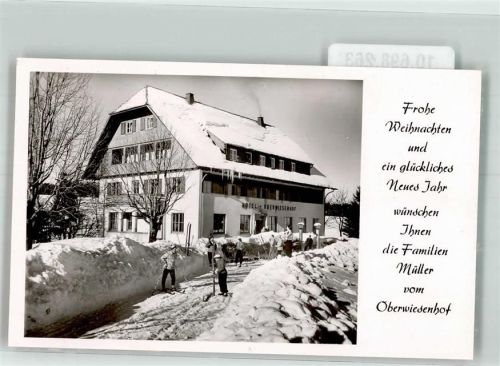 Besenfeld Hotel Oberwiesenhof Winter Ort handschriftlich FOTO KEINE AK
