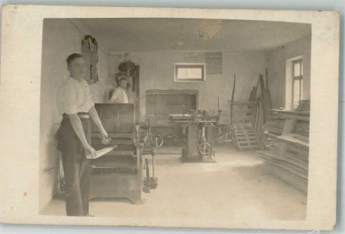 1920 - 1930 Werkstatt Geräte Maschinen Privatfoto AK
