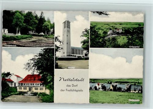 Nettelstedt Hühnenbrink Kinderheim Kirche Ortsansichten Mehrfachaufnahme