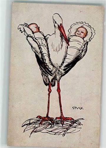 Storch Baby sign. Stuck