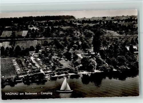 Hagnau Luftaufnahme Campingplatz Segelboot