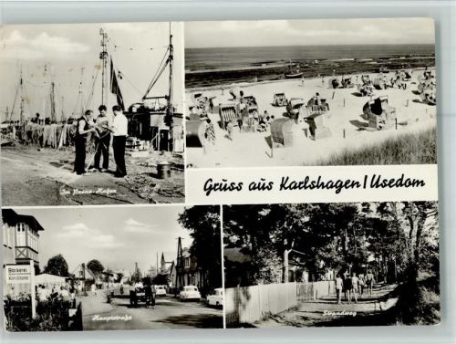 Karlshagen Im Peene-Hafen Strand Strandkörbe Hauptstraße Strandweg 4-Bildaufnahme