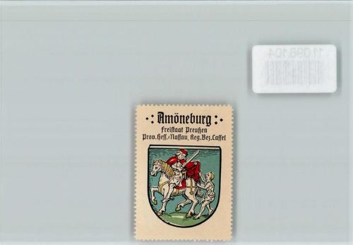 Amöneburg Vignette Wappen Kaffee Hag ca 1920-1940