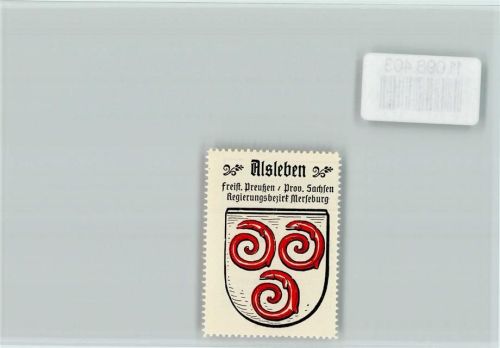 06425 O4342 Alsleben - Vignette Wappen Kaffee Hag ca 1920-1940