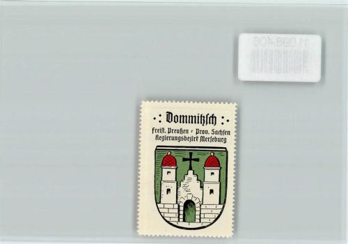 Dommitzsch Vignette Wappen Kaffee Hag ca 1920-1940