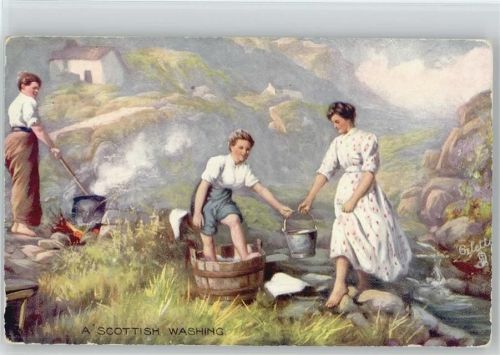 Tuck AK Nr. 9243 Scottish Washing