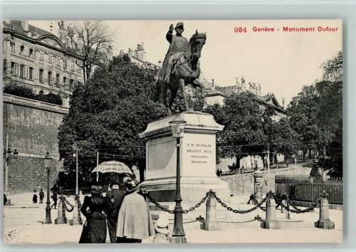 Genève 1920 Monument Dufour