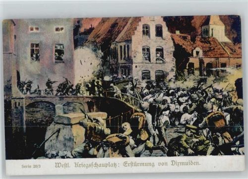 Serie 20/3 -West. Kriegsschauplatz - Erstürmung von Dirmuiden - WK I