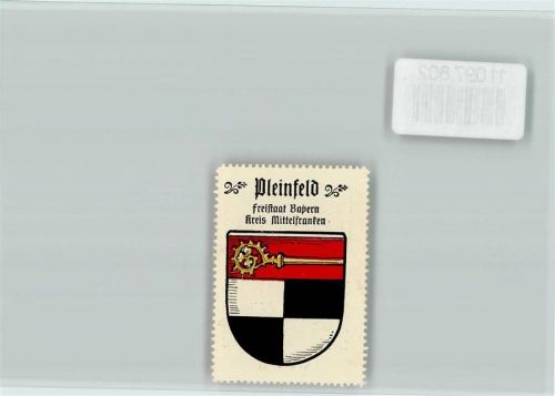 Pleinfeld Vignette Wappen Kaffee Hag ca 1920-1940