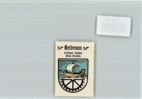 Heidenau Vignette Wappen Kaffee Hag ca 1920-1940