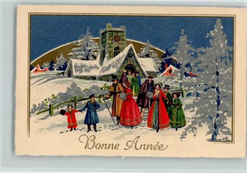 1927 Verlag Rökl Serie 2841 - Bonne Annee - Kirchgang AK