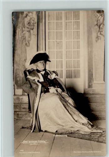 1912 Der grosse König - Filmschauspieler Carl Clewing als Friedrich der Große