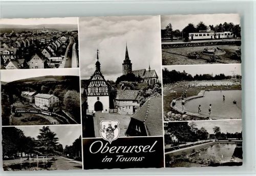 Oberursel Ortsansichten Mehrfachaufnahme Schwimmbad Straßenbahn Anlage