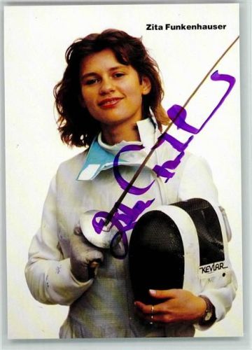 Zita Funkenhauser - Fechten - Original Autogramm