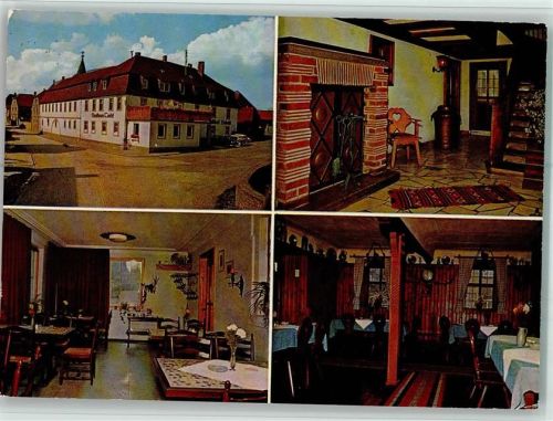 Biebelried Hotel Restaurant Leicht Innenaufnahmen Gastraum 4-Bildaufnahme