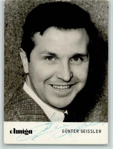 Günter Geissler Original Autogramm Schlagersänger