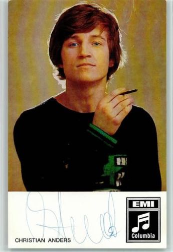 Christian Anders Original Autogramm Schlagersänger