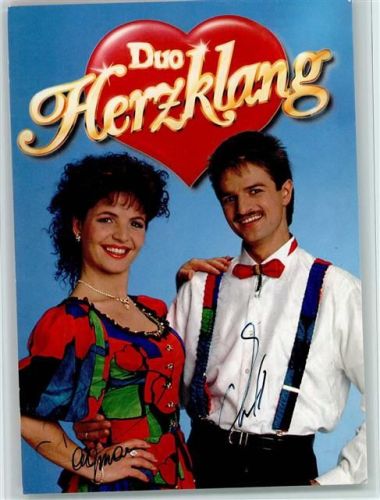 Duo Herzklang Volksmusik Original Autogramm